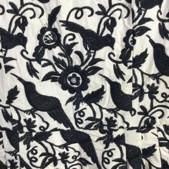 Betsey Johnson Womens Fit & Flare Halter Midi Dress Embroidered Black Bird - Picture 4 of 16